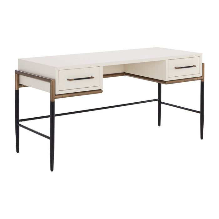 Sunpan Weldrick Desk - Oyster