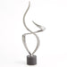 Global Views Swirl Scupture - Antique Nickel Iron