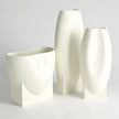 Global Views Orpheus Vases & Bowl - Ivory
