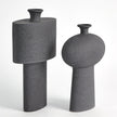 Global Views Folk Vase - Black Stone