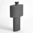 Global Views Folk Vase - Black Stone