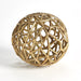 Global Views Jali Ball - Antique Brass