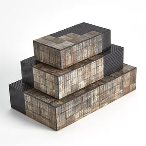 Global Views Gilles Ribbed Horn/Resin Box