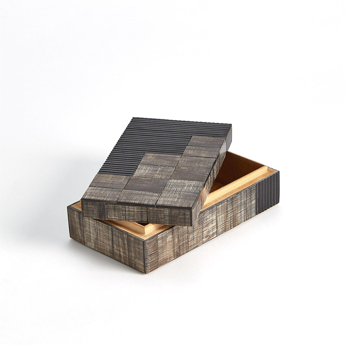 Global Views Gilles Ribbed Horn/Resin Box