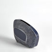 Global Views Offset Square Scratch Vase - Ink