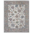 Feizy Dartmouth 39QJF Transitional Floral & Botanical Rug in Ivory/Brown/Blue