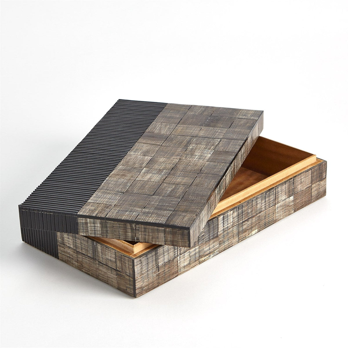 Global Views Gilles Ribbed Horn/Resin Box
