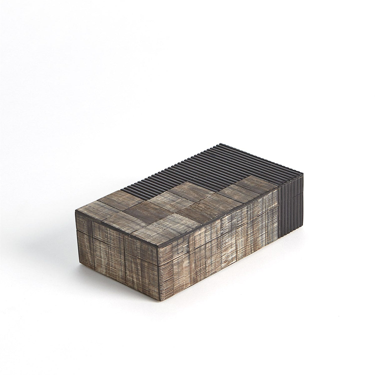 Global Views Gilles Ribbed Horn/Resin Box