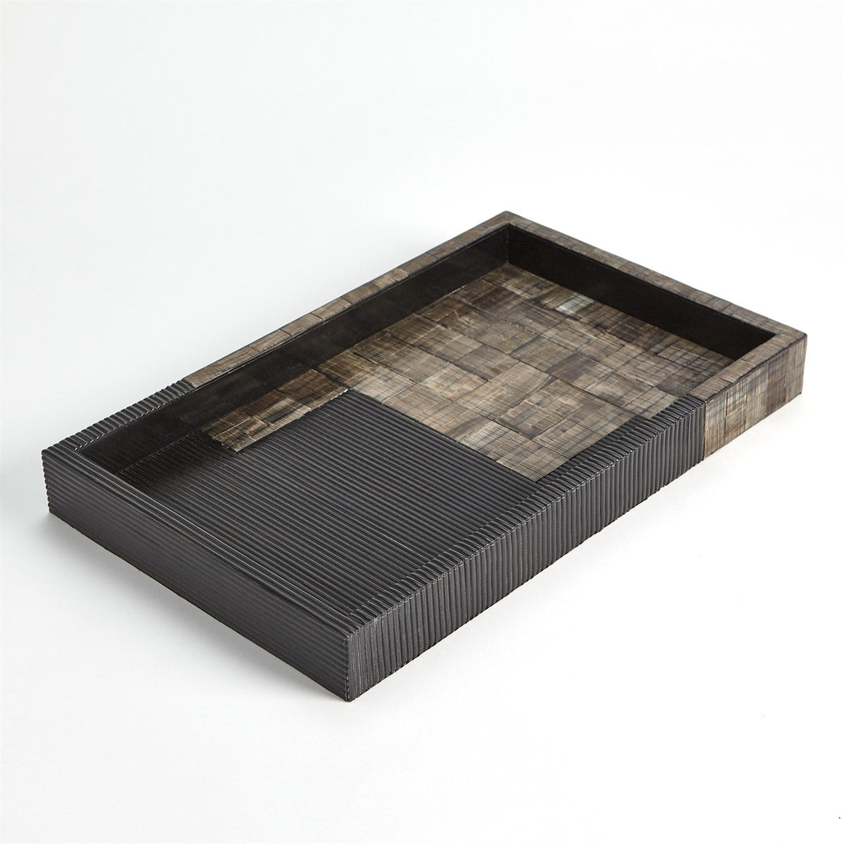 Global Views Gilles Ribbed Horn/Resin Tray