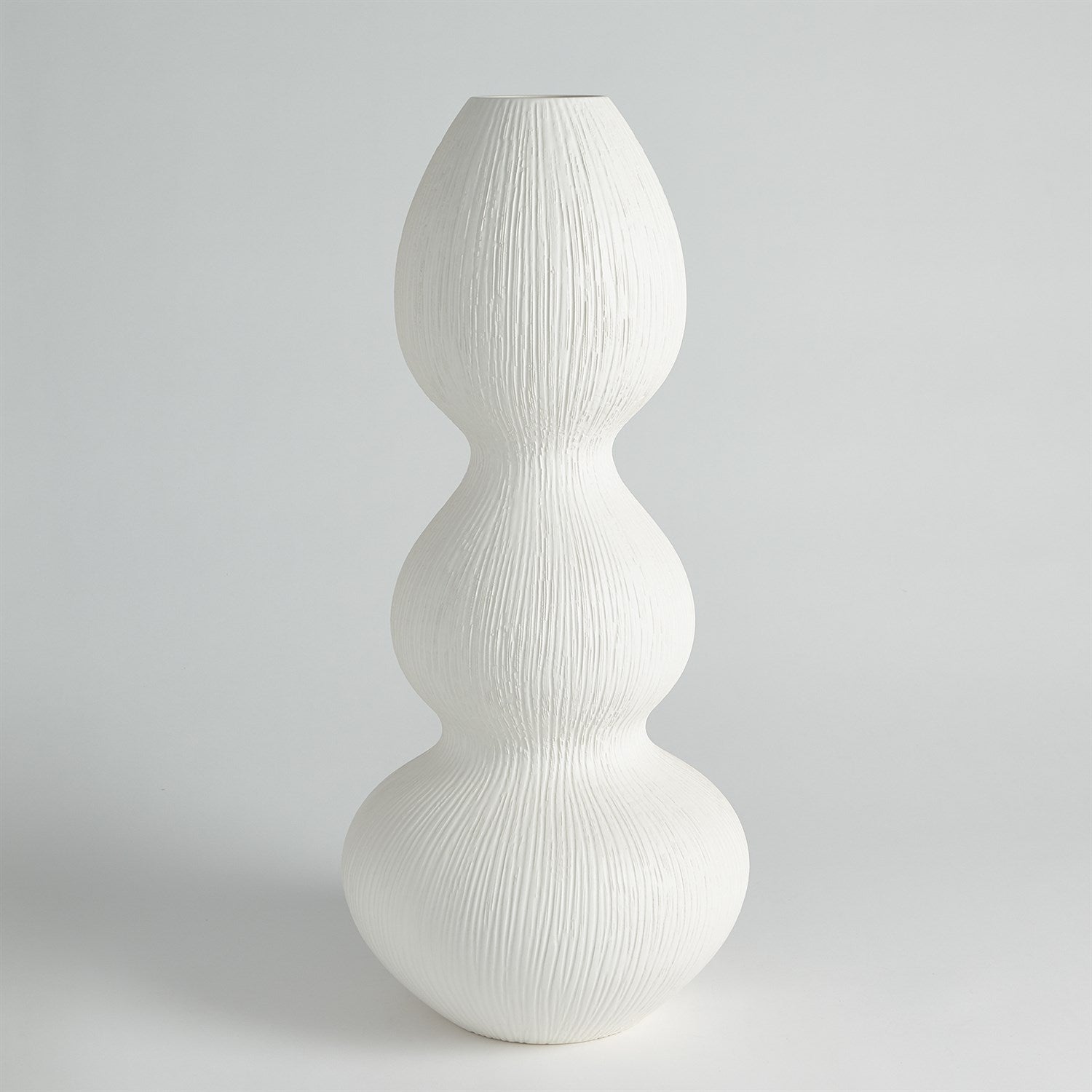 Global Views Torch Vase - Matte White