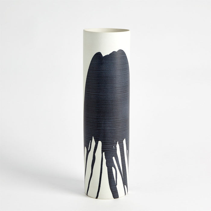 Global Views Splatter Vase - Ink