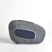 Global Views Offset Square Scratch Vase - Ink