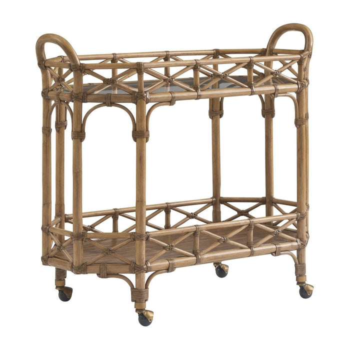 Tommy Bahama Home Key Biscayne Nautilus Bar Cart