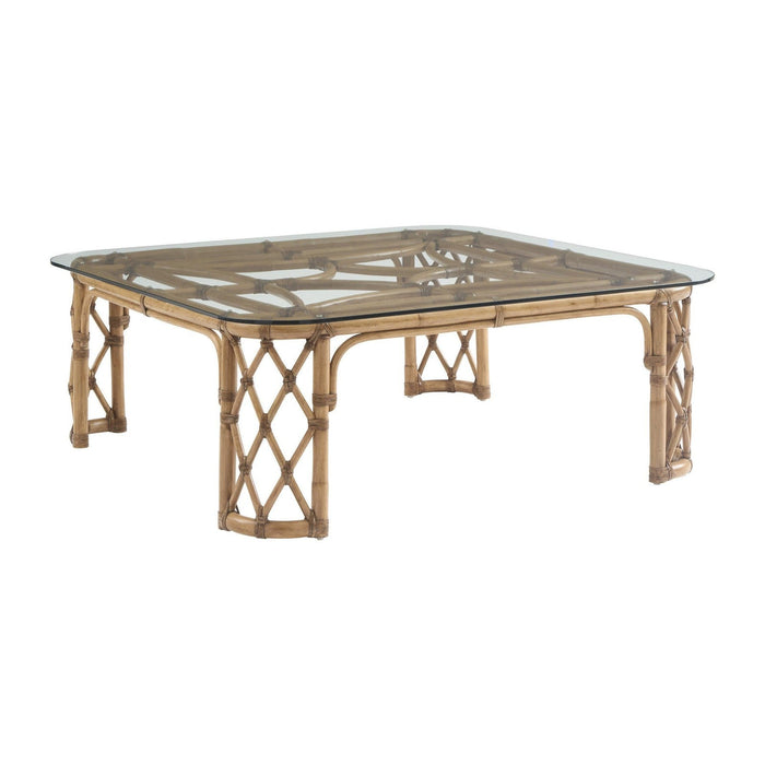 Tommy Bahama Home Key Biscayne Coral Reef Square Cocktail Table