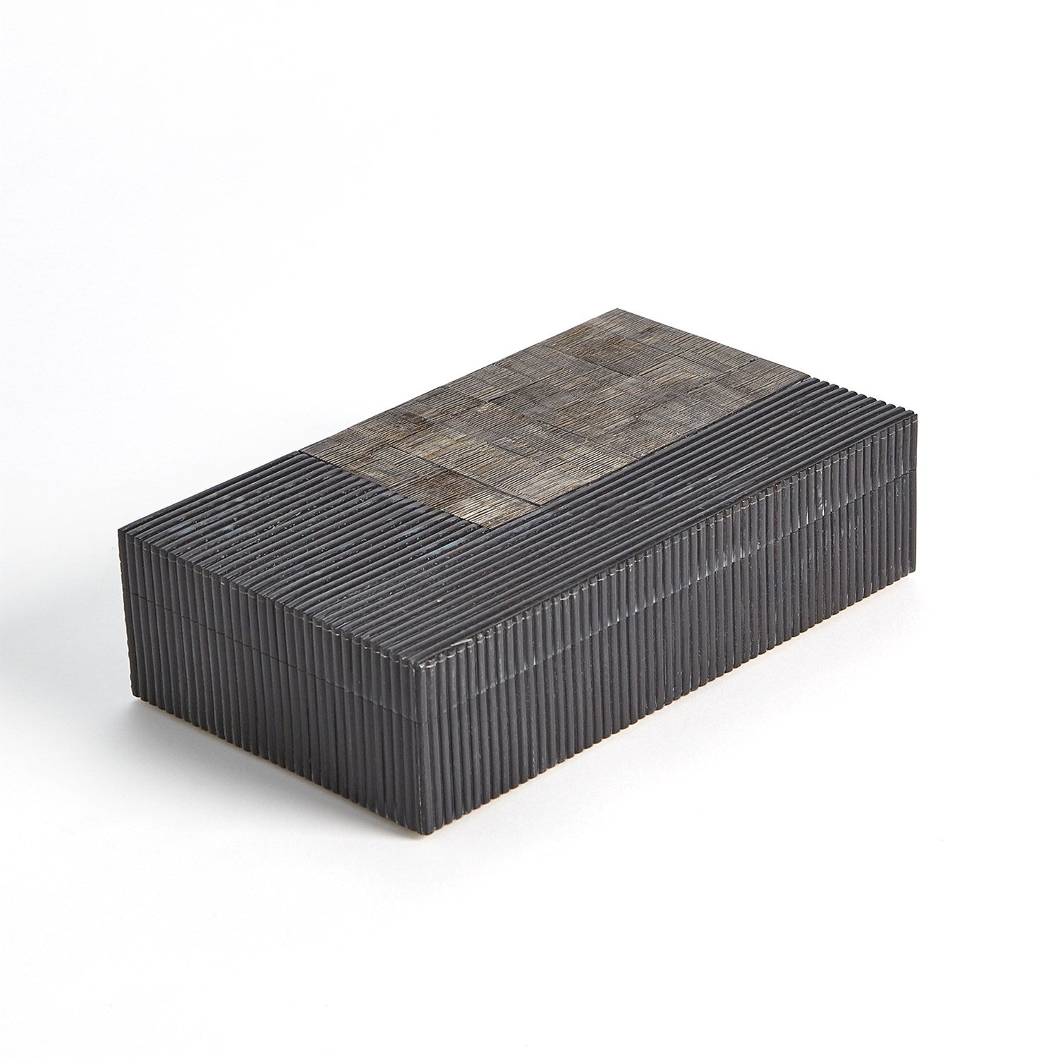 Global Views Gilles Ribbed Horn/Resin Box
