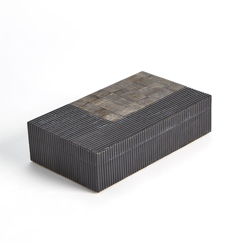 Global Views Gilles Ribbed Horn/Resin Box