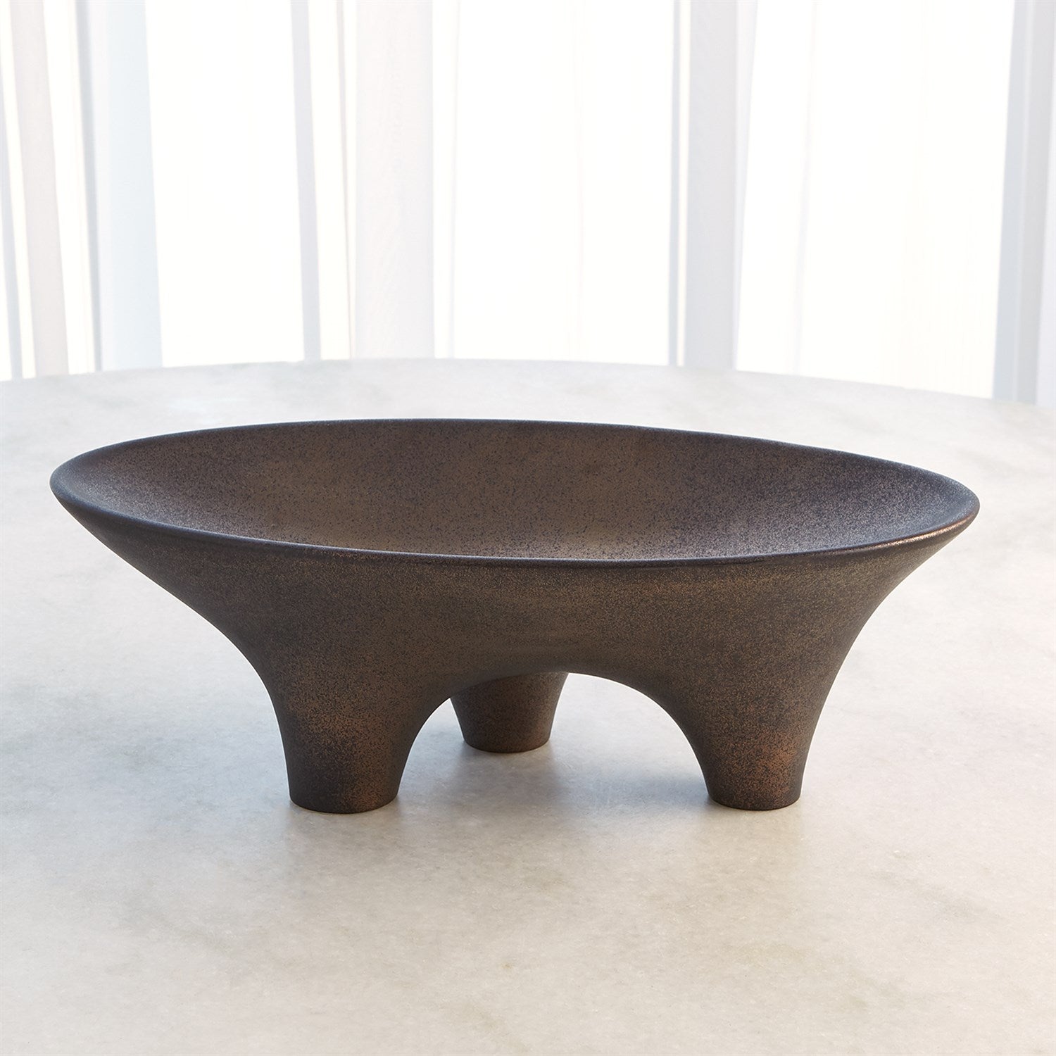 Global Views Opus Triple Leg Bowl - Bronze