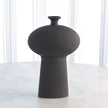 Global Views Folk Vase - Black Stone