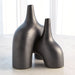 Global Views Stretch Vase - Black