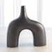 Global Views Stretch Vase - Black