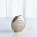 Global Views Chased Oval Vase - Antique Nickel