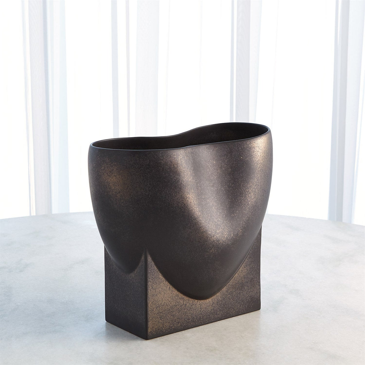 Global Views Orpheus Vases & Bowl - Bronze