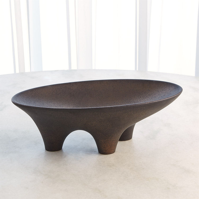 Global Views Opus Triple Leg Bowl - Bronze