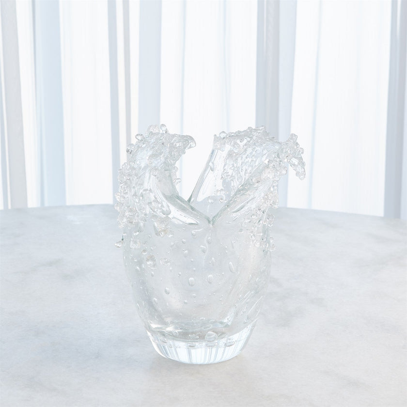 Global Views Dual Wave Bowl & Vase - Clear
