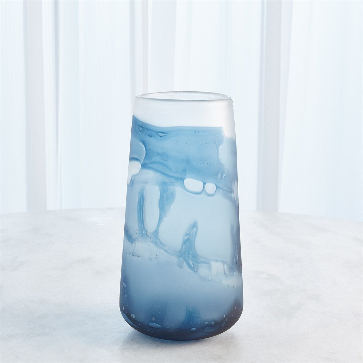 Global Views Glacier Vase & Bowl