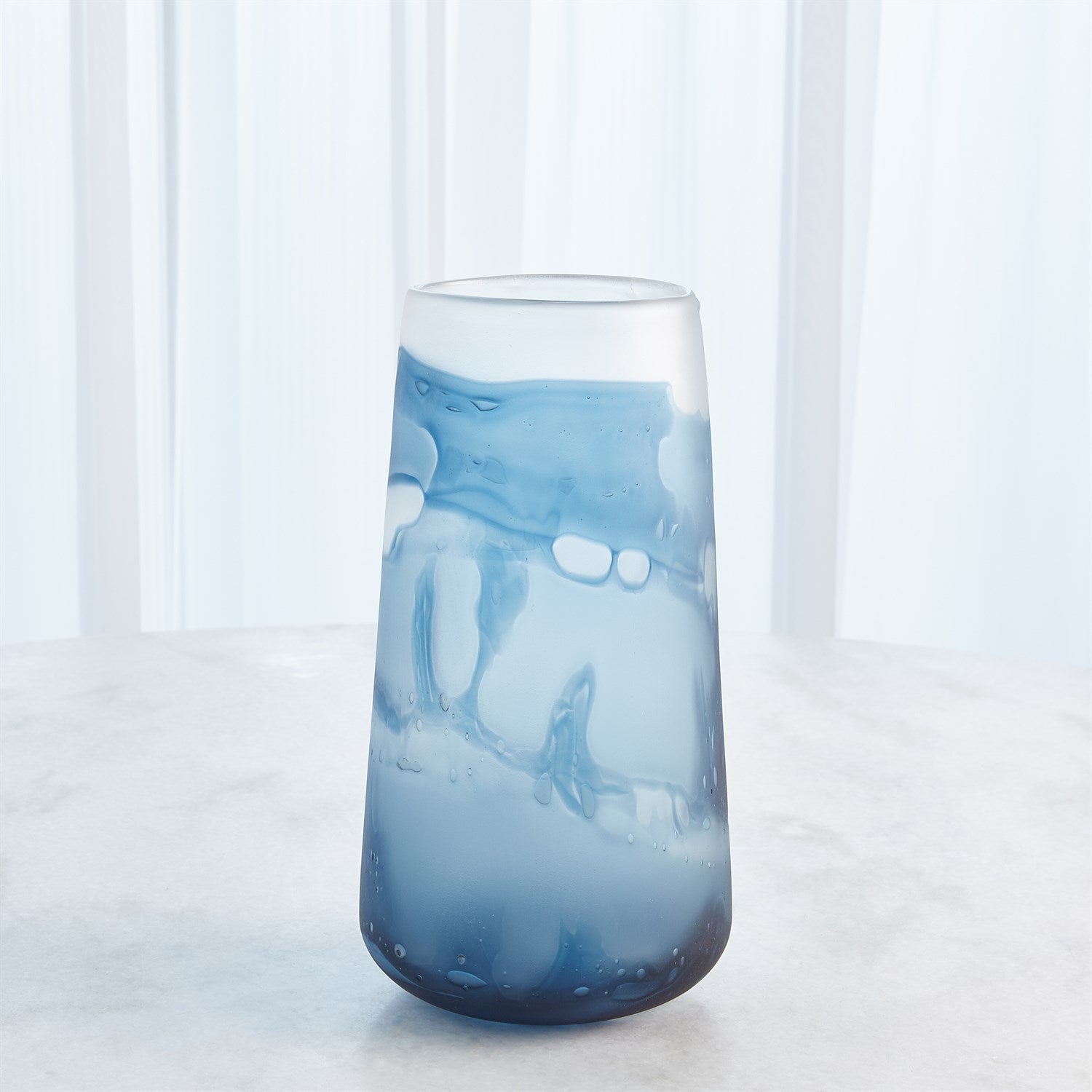 Global Views Glacier Vase & Bowl