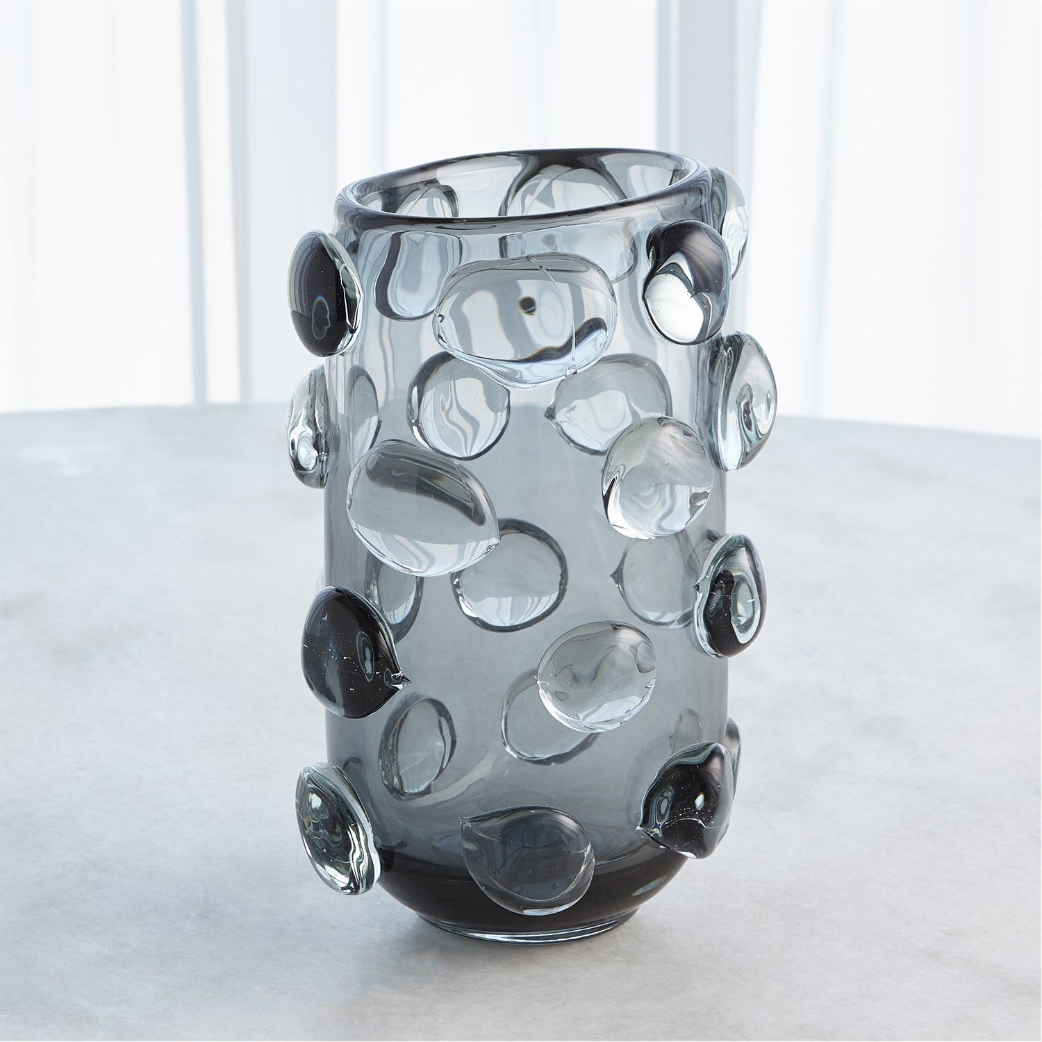 Global Views Rondelle Vase - Grey
