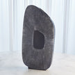 Global Views Offset Square Scratch Vase - Ink
