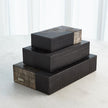 Global Views Gilles Ribbed Horn/Resin Box