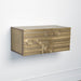 Global Views Abstract Block Cabinet with Floating Shelf - Brass