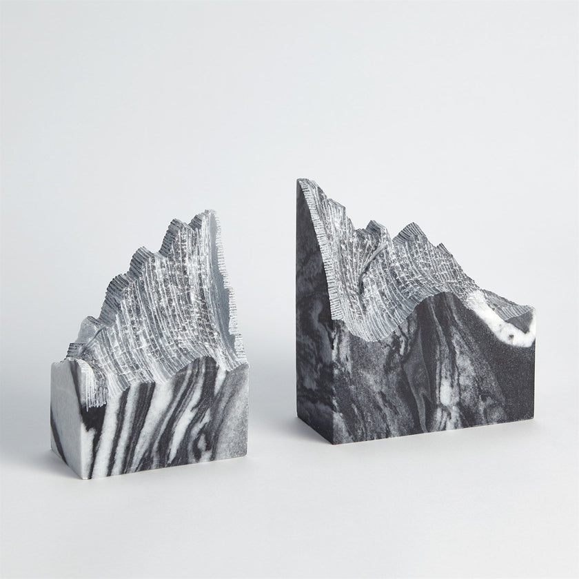 Global Views Mountain Summit Bookends Set of 2