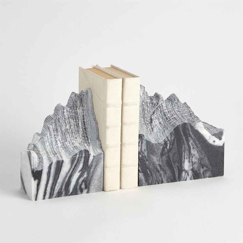 Global Views Mountain Summit Bookends Set of 2