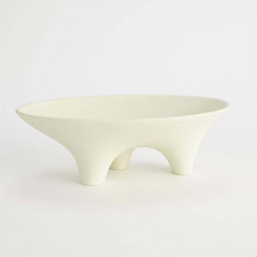 Global Views Opus Triple Leg Bowl - Ivory