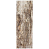 Feizy Parker 3705F Transitional Abstract Rug in Tan/Ivory/Brown