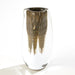 Global Views Triangular Bubbled Vase - Gold