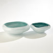 Global Views Square Cased Glass Bowl - Azure
