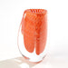 Global Views Triangular Bubbled Vase - Orange