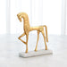 Global Views Roman Horse - Gold