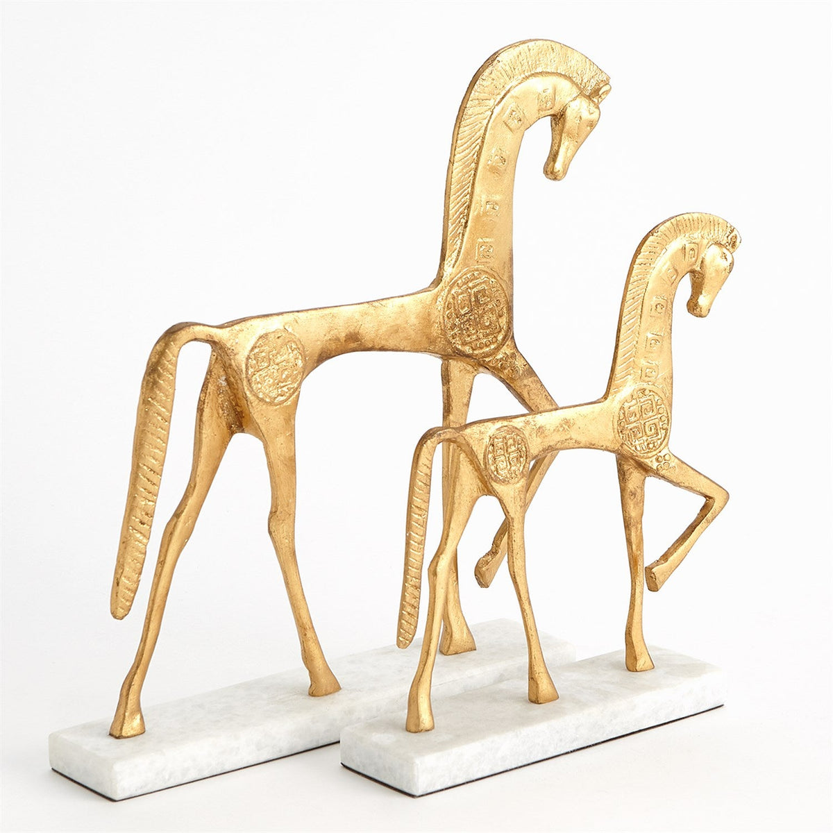 Global Views Roman Horse - Gold