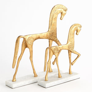 Global Views Roman Horse - Gold