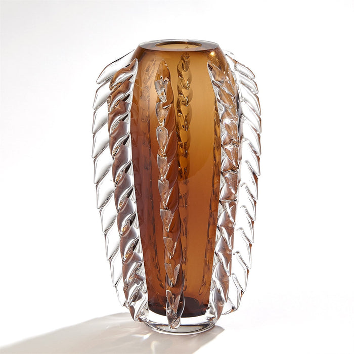 Global Views Fringe Vase - Tobacco