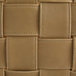 Global Views Soft Woven Leather Basket - Putty