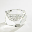Global Views Multi Facet Crystal Bowl - Clear