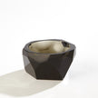 Global Views Multi Facet Crystal Bowl - Grey