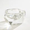 Global Views Multi Facet Crystal Bowl - Clear