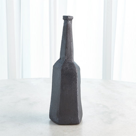 Global Views Sculpted Bottle - Black